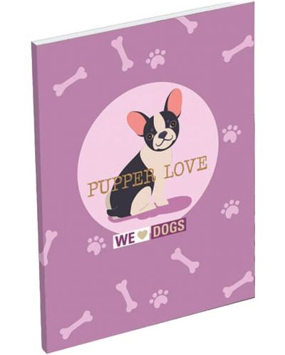 Caiet A7 Lizzy Card We Love Dogs Pups - 1