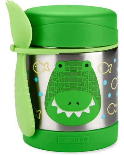 Recipient termoizolant pentru mâncare Skip Hop Zoo - 325 ml, crocodil - 1