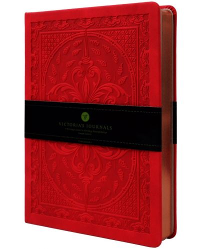 Carnețel Victoria's Journals Old Book - А5, roșu - 1