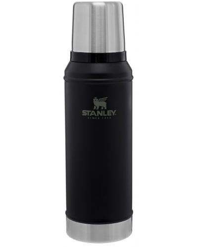 Sticla termica Stanley - The Legendary, Matte Black Pebble, 0.75 l - 1