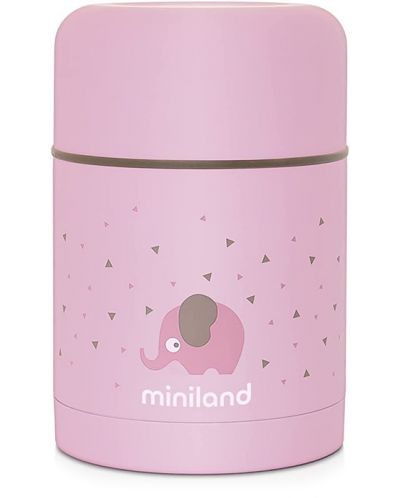 Termos pentru hrana Miniland - Roz, 600 ml - 1
