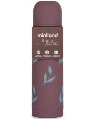 Termos Miniland - Terra, Flowers, 500 ml  - 4