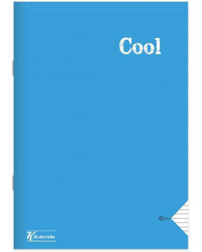 Caiet Keskin Color - Cool, A4, 100 de foi, rânduri largi, asortiment - 3