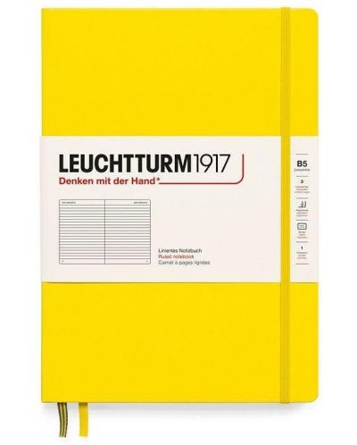Caiet Leuchtturm1917 Composition - B5, galben, liniat, copertă rigidă - 1
