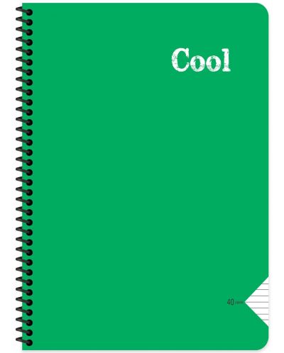 Caiet Keskin Color - Cool, A4, linii late, 72 de foi, asortiment - 2