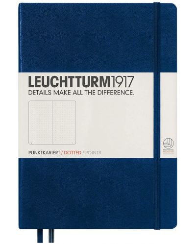 Agenda Leuchtturm1917 Notebook Medium А5 - Albastra, pagini punctate - 1