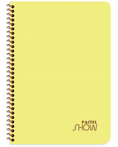 Caiet Keskin Color - Pastel Show, A4, rânduri largi, 72 de foi, asortiment - 1
