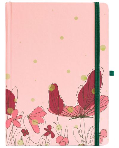 Blopo Hard Cover Notebook - Floral Fables, pagini punctate - 1