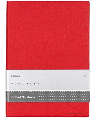 Caiet Hugo Boss Essential Storyline - A5, pagini punctate, roșu - 1