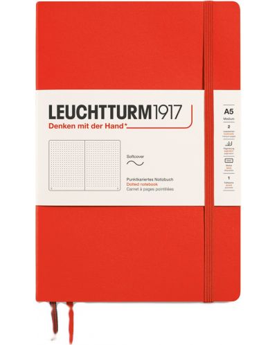 Caiet Leuchtturm1917 New Colours - A5, pagini punctate, Lobster - 1