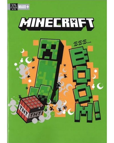 Caiet școlar Minecraft Jolly - A4, 50 de coli,rânduri largi, sortiment - 2