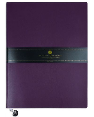 Caiet Victoria's Journals Smyth Flexy - mov, copertă plastică, 96 de foi, format B5 - 1