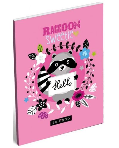 Caiet А7 Lizzy Card - Lollipop Raccoon Sweetie - 1