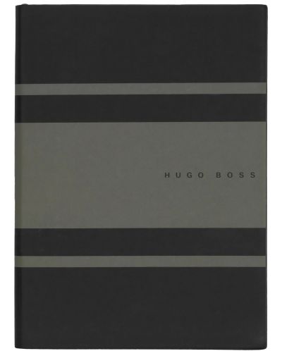 Caiet Hugo Boss Gear Matrix - A5, cu linii, verde închis - 1