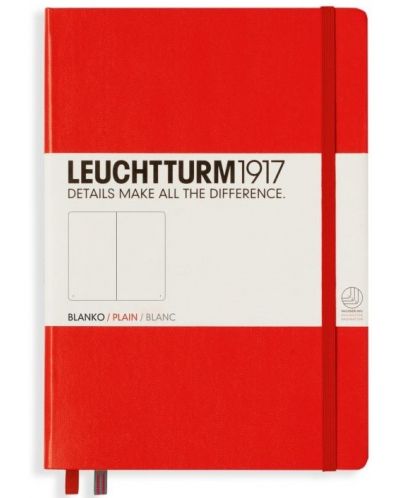 Agenda Leuchtturm1917 Notebook Medium А5 - Rosu, pagini punctate - 1