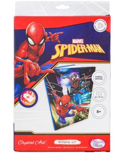 Craft Buddy Diamond Tapestry Notebook - Spiderman - 1