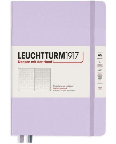 Agenda Leuchtturm1917 - Medium A5, Pagini punctate, Lilac - 1