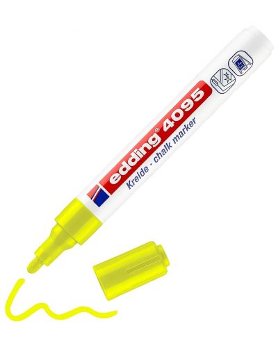 Marker cretă Edding 4095 - Neon galben - 1