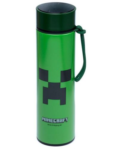Termos cu termometru digital Puckator - Minecraft Creeper, 450 ml - 6