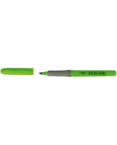 Textmarker BIC - Brite Liner Grip, verde - 1