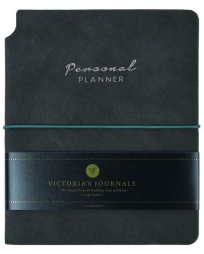 Caiet Victoria's Journals Kuka - Verde închis, copertă plastică, 96 de foi, format A6 - 1