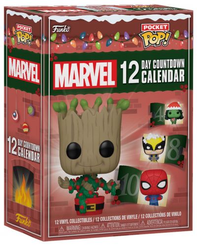 Тематичен календар Funko POP! Marvel: Marvel - Pocket POP! (12 Day Countdown) - 1