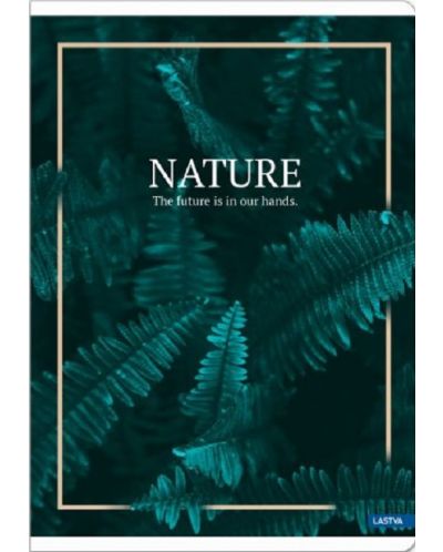 Caiet de notițe Lastva Nature - A4, 52 de coli, linii largi, asortiment - 3