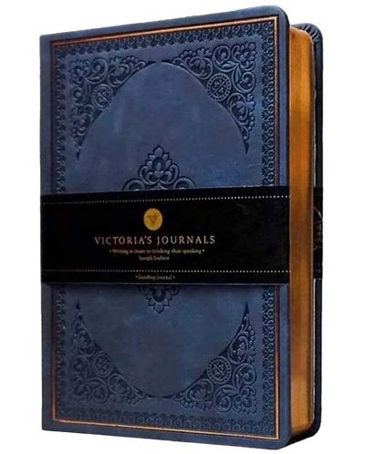 Carnețel Victoria's Journals Old Book - В6, albastru inchis - 1