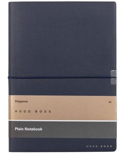 Caiet Hugo Boss Elegance Storyline - A5, cu foi albe, albastru închis - 1