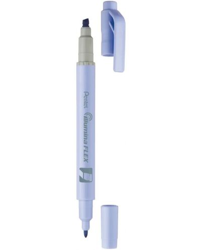 Textmarker Pentel Illumina Flex - albastru	 - 1