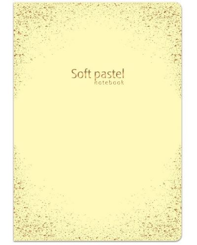 Caiet Lastva Soft Pastel - А5, 52 foi, randuri late, cu 2 campuri, sortiment - 2