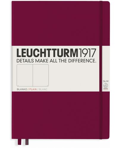 Agenda Leuchtturm1917 - A4+, pagini albe, Port Red - 1