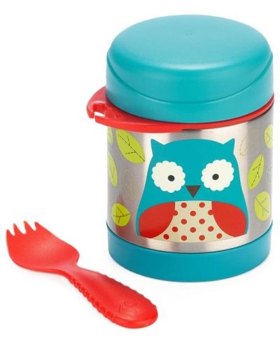 Recipient termoizolant pentru mâncare Skip Hop Zoo - 325 ml, bufniță - 2