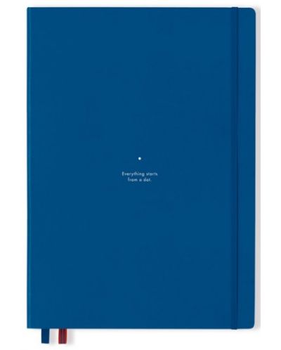 Caiet agenda Leuchtturm1917 Bauhaus 100 - А5, albastru, linii punctate - 2