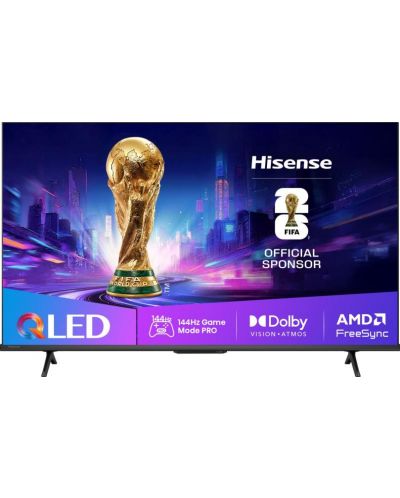 Televizor smart Hisense - E7Q Pro, 43'', QLED, 4K, 144Hz, negru