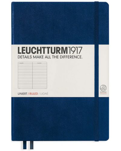 Agenda Leuchtturm1917 Notebook Medium A5 - Albastra, pagini liniate - 1