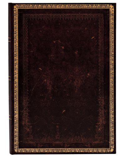 Caiet de notițe Paperblanks Old Leather - negru marocan, 13 x 18 cm, 72 de foi - 1