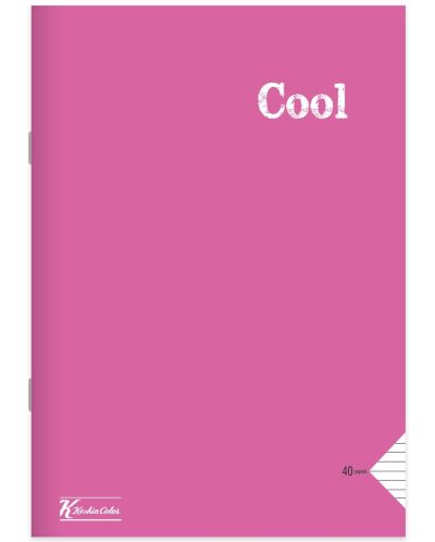 Caiet Keskin Color - Cool, A4, 100 de foi, rânduri largi, asortiment - 5