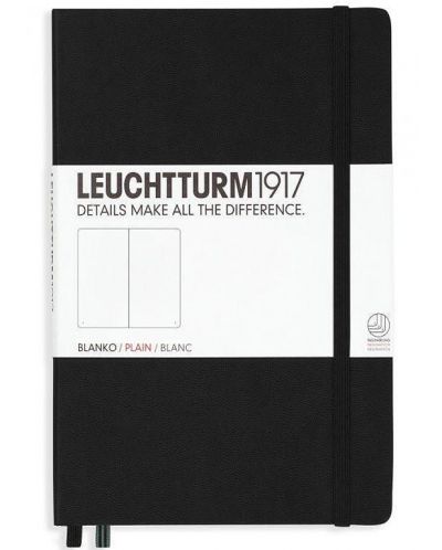 Agenda Leuchtturm1917 Notebook Medium A5 - Neagra, pagini albe - 1