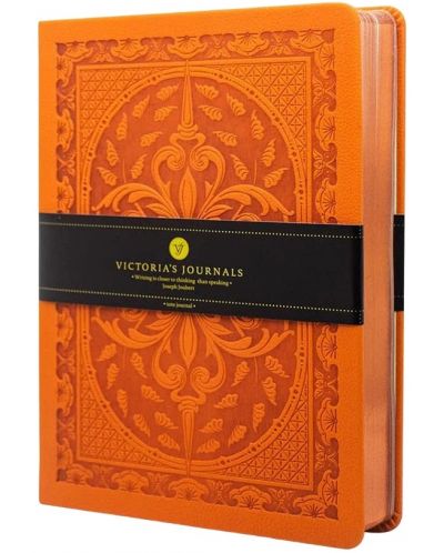 Carnețel Victoria's Journals Old Book - А5,  portocale - 1