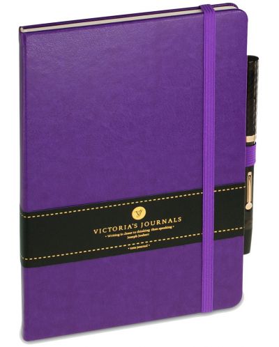 Agenda cu coperti tari Victoria's Journals А5, violet - 1