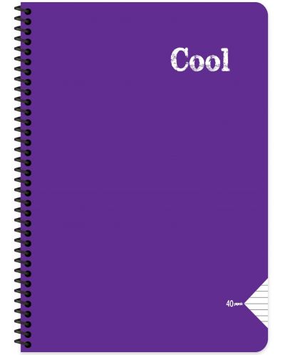 Caiet Keskin Color - Cool, A4, linii late, 72 de foi, asortiment - 6
