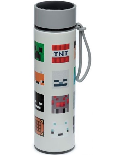 Termos cu termometru digital Puckator - Minecraft Faces, 450 ml - 3