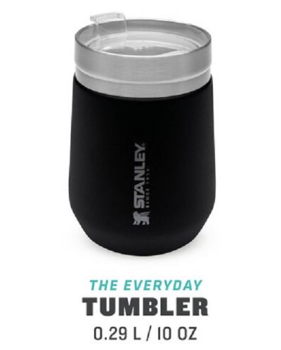 Cana termica si capac Stanley - The Everyday GO Tumbler, 290 ml, neagra - 4
