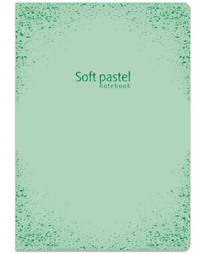 Caiet Lastva Soft Pastel - А5, 52 foi, randuri late, cu 2 campuri, sortiment - 1