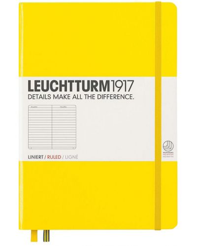 Agenda Leuchtturm1917 Notebook Medium  A5 - Galben, pagini liniate - 1