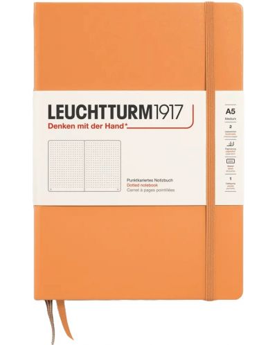 Caiet Leuchtturm1917 New Colours - A5, pagini punctate, Lobster, coperte rigide - 1
