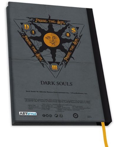 Carnețel ABYstyle Games: Dark Souls - Praise the Sun, format A5 - 2