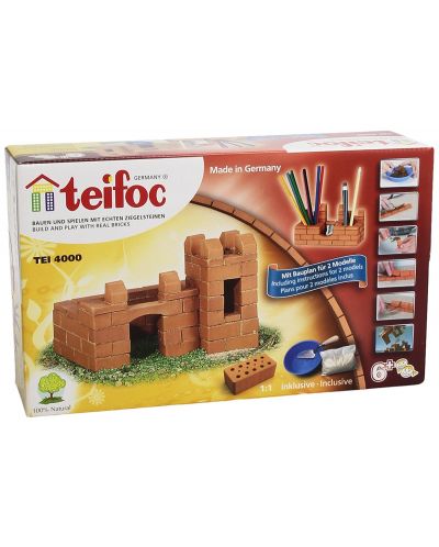 Set de constructie creativ Teifoc - Castel/Suport creioane - 2 modele - 1