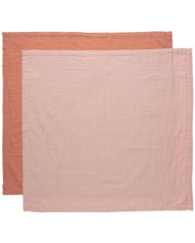 Scutece finet Bebe-Jou - Pure Cotton Pink, 70 х 70 cm, 2 buc - 1